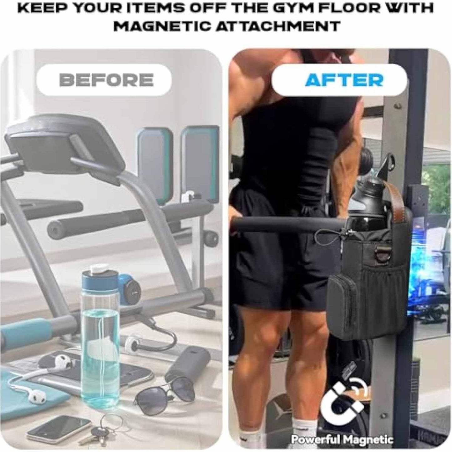 Stylish Waterproof Gym Water Bottle Rack - Perfect for Your Fitness Gear and Weekend Adventures